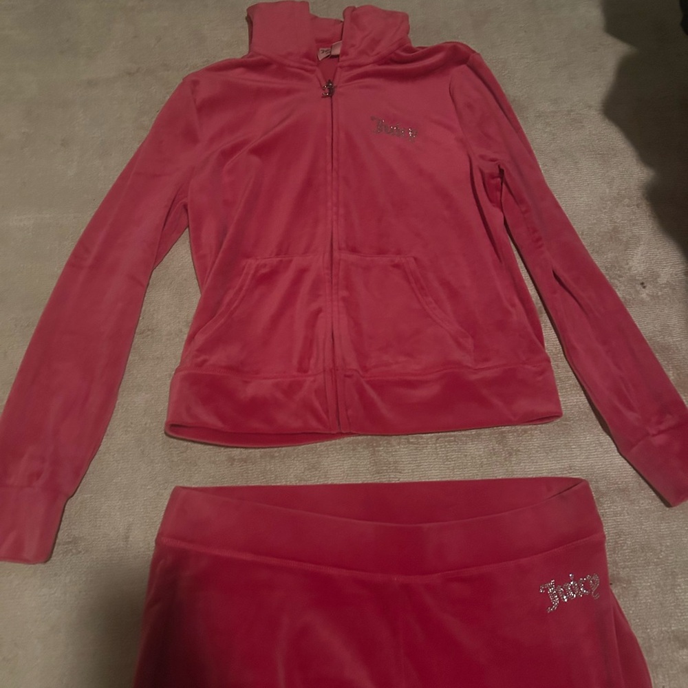 Juicy Couture Red Velour Tracksuit